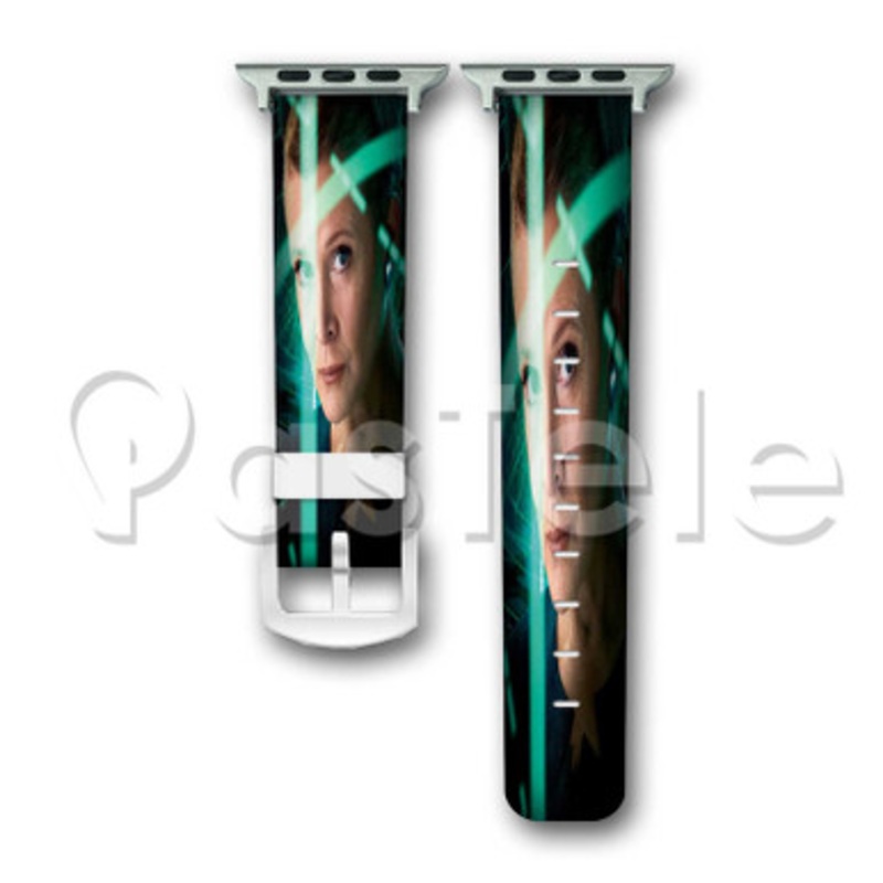 Princess Leia Star Wars The Force Awakens Custom Personaliez Apple Watch Band 38mm 40mm 42mm 44mm Leather PU