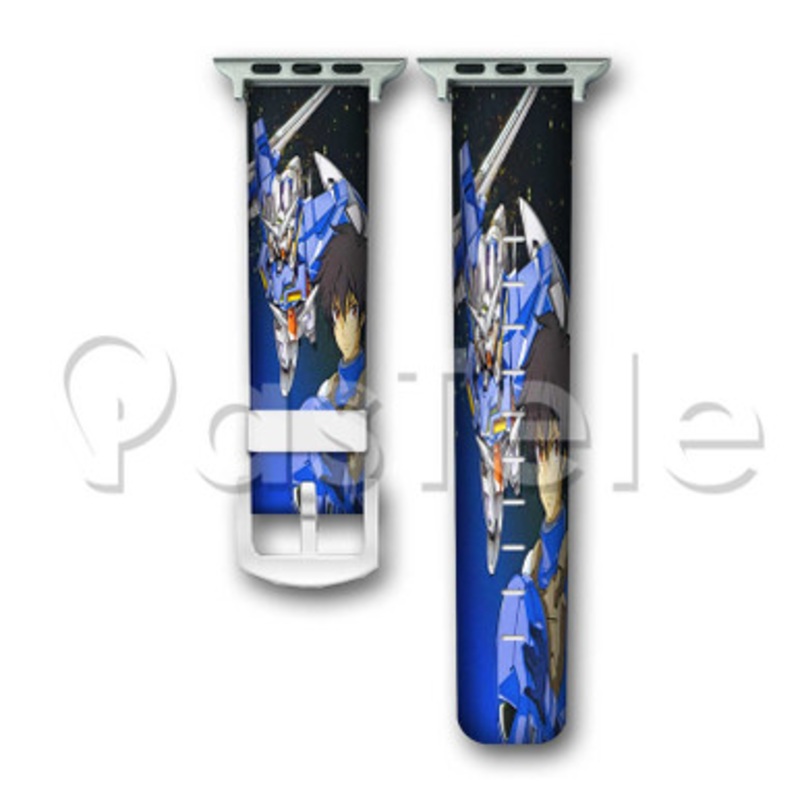 Setsuna F Seiei Mobile Suit Gundam 00 Custom Personaliez Apple Watch Band 38mm 40mm 42mm 44mm Leather PU