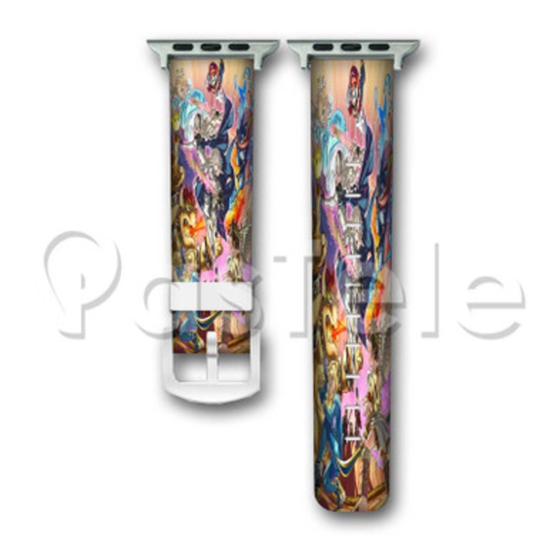 Smash Bros Custom Personaliez Apple Watch Band 38mm 40mm 42mm 44mm Leather PU