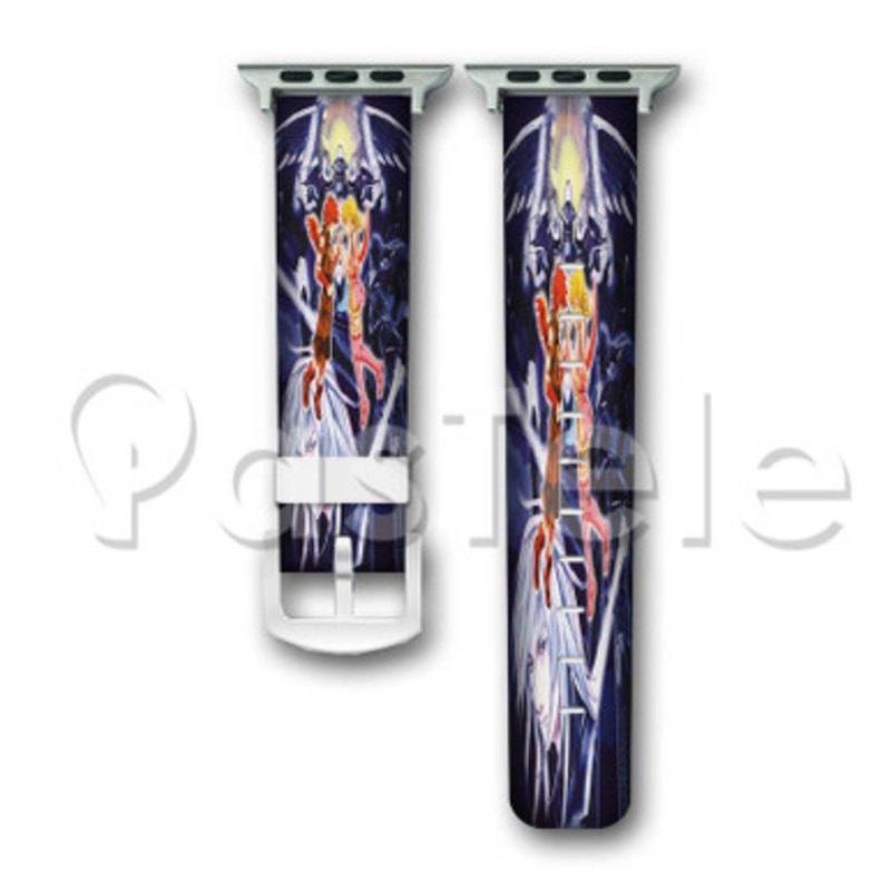 Sousei no Aquarion Custom Personaliez Apple Watch Band 38mm 40mm 42mm 44mm Leather PU