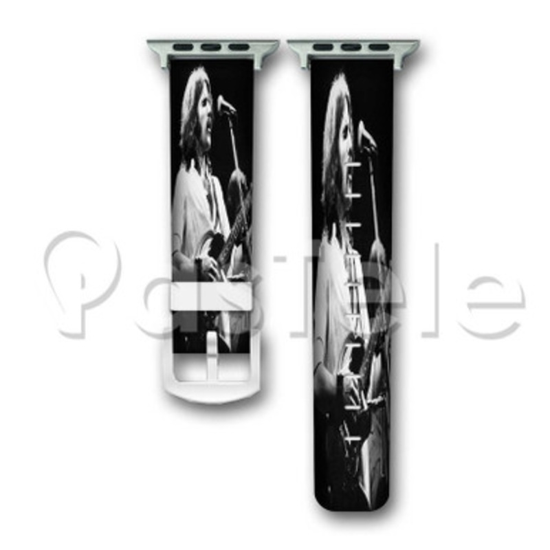 The Eagles Glenn Frey Custom Personaliez Apple Watch Band 38mm 40mm 42mm 44mm Leather PU