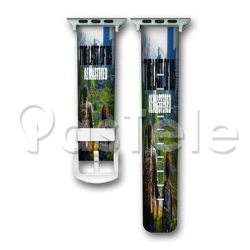 The Last Of Us Remastered Ellie and Joel Custom Personaliez Apple Watch Band 38mm 40mm 42mm 44mm Leather PU