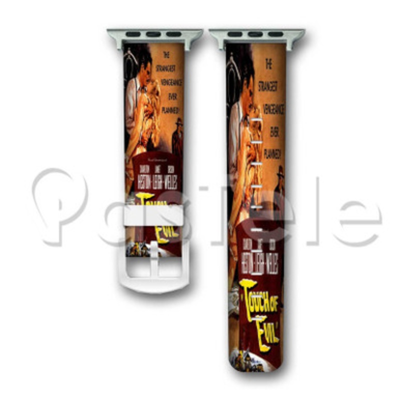 Touch of Evil Custom Personaliez Apple Watch Band 38mm 40mm 42mm 44mm Leather PU