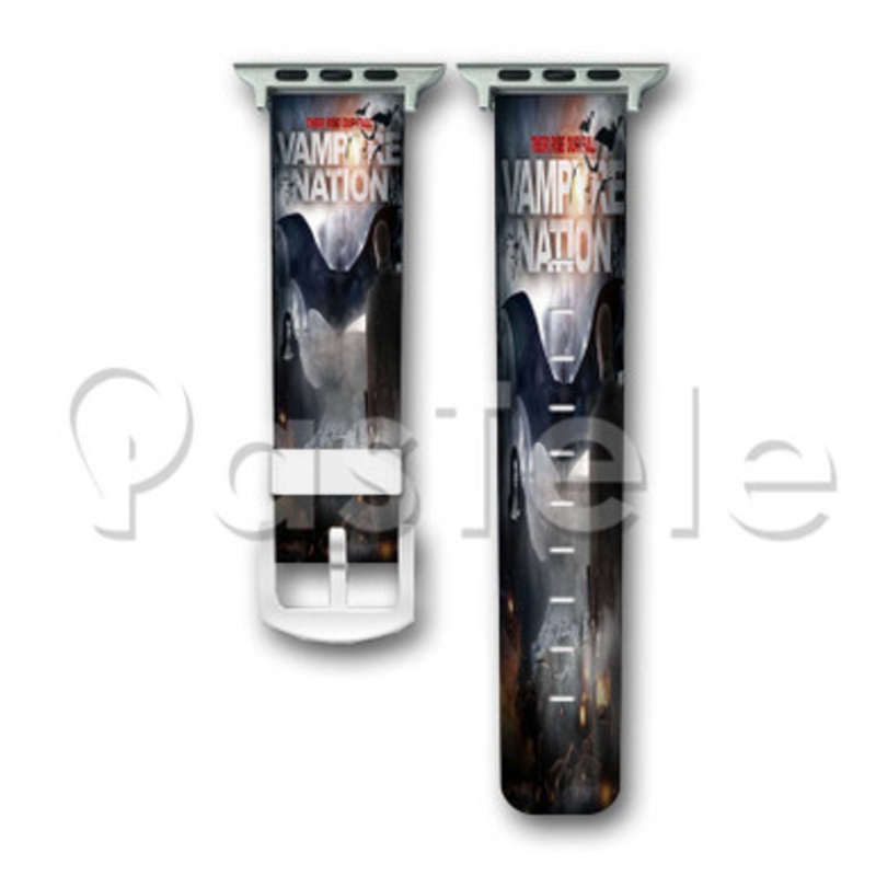 Vampyre Nation Custom Personaliez Apple Watch Band 38mm 40mm 42mm 44mm Leather PU