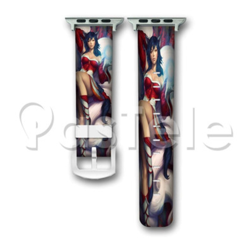 Ahri League of Legends Custom Personaliez Apple Watch Band 38mm 40mm 42mm 44mm Leather
