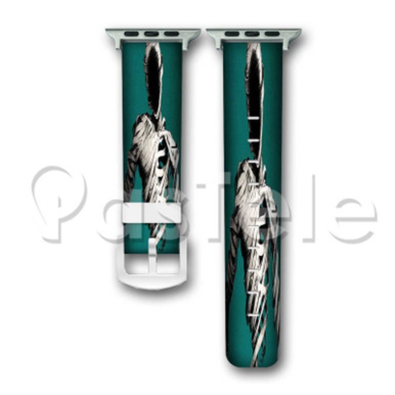Ajin Anime Custom Personaliez Apple Watch Band 38mm 40mm 42mm 44mm Leather PU