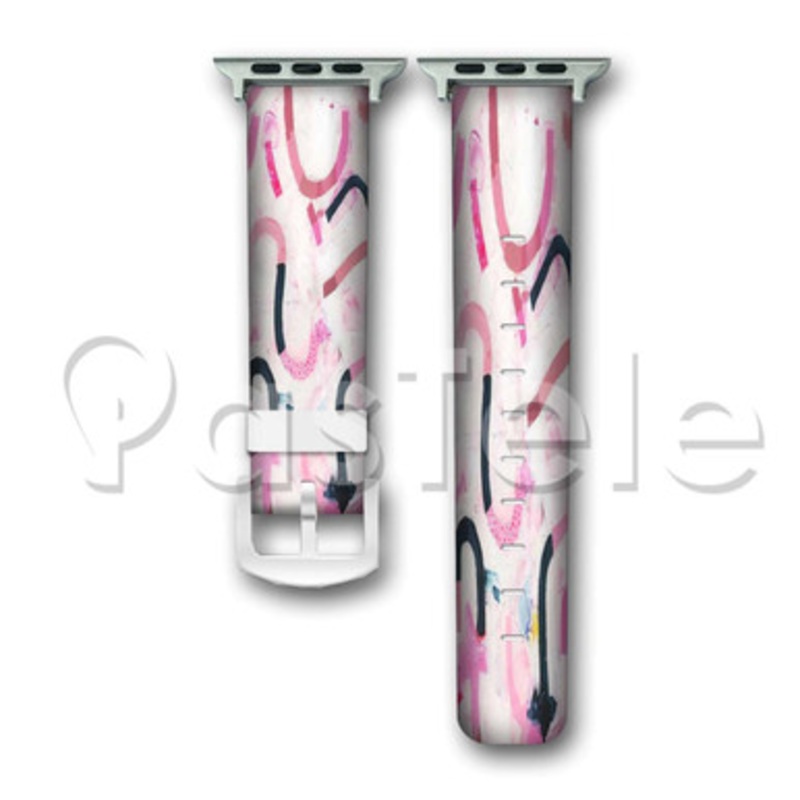 Ashley Mary 2 Custom Personaliez Apple Watch Band 38mm 40mm 42mm 44mm Leather