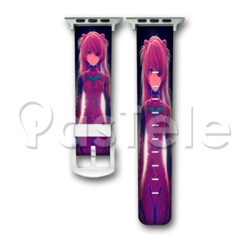 Asuka Langley Soryu Neon Genesis Evangelion Custom Personaliez Apple Watch Band 38mm 40mm 42mm 44mm