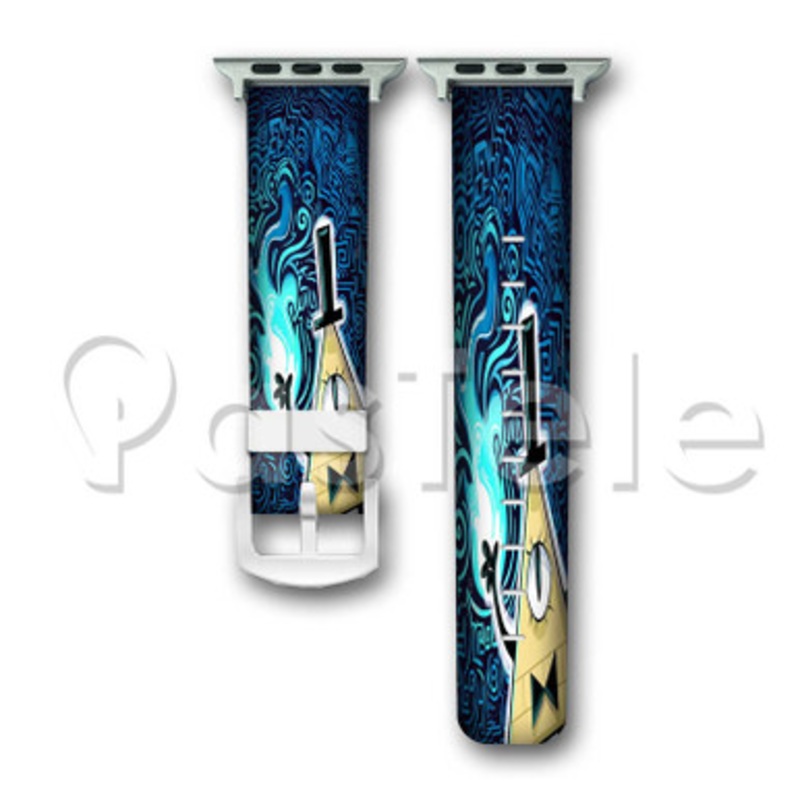 Bill Cipher Gravity Falls 2 Custom Personaliez Apple Watch Band 38mm 40mm 42mm 44mm Leather PU