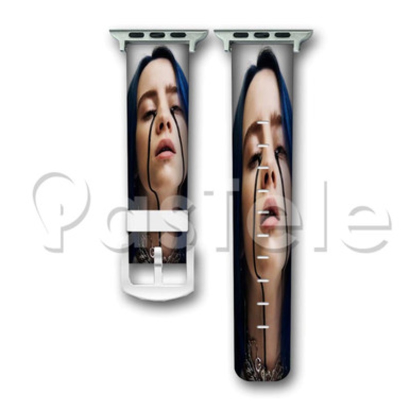 Billie Eilish Custom Personaliez Apple Watch Band 38mm 40mm 42mm 44mm Leather