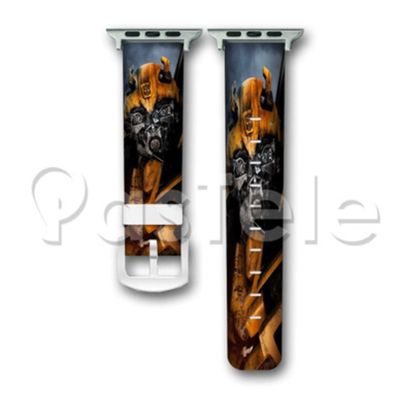 Bumblebee Transformers Custom Personaliez Apple Watch Band 38mm 40mm 42mm 44mm Leather