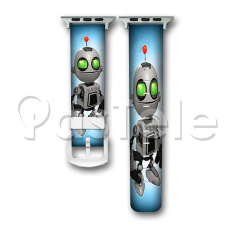 Clank from Ratchet Clank Custom Personaliez Apple Watch Band 38mm 40mm 42mm 44mm Leather