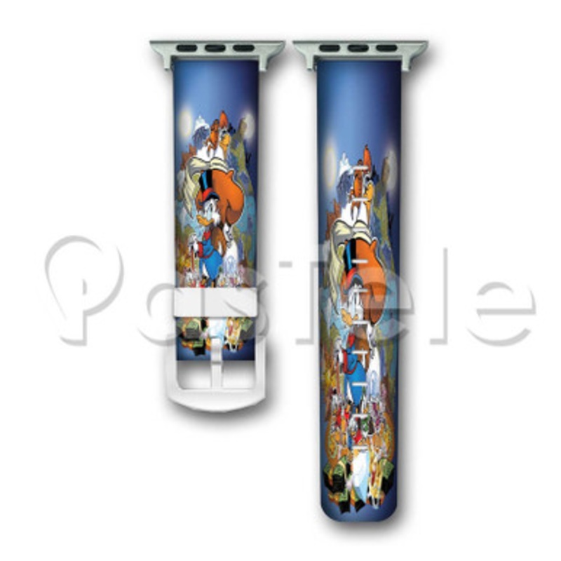 Disney Duck Tales Custom Personaliez Apple Watch Band 38mm 40mm 42mm 44mm Leather PU