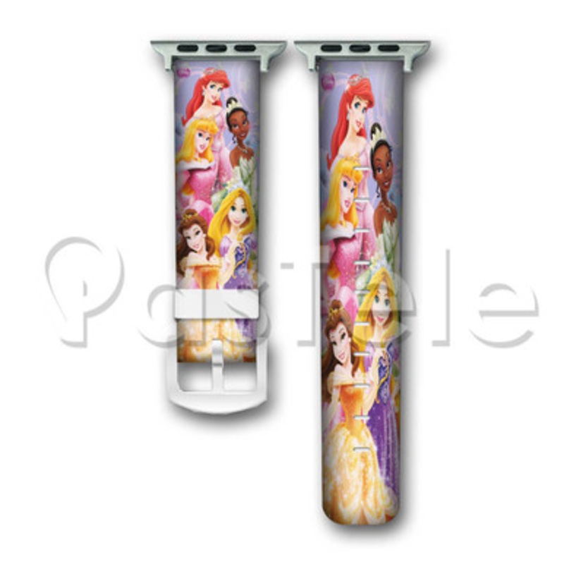 Disney Princess Custom Personaliez Apple Watch Band 38mm 40mm 42mm 44mm Leather