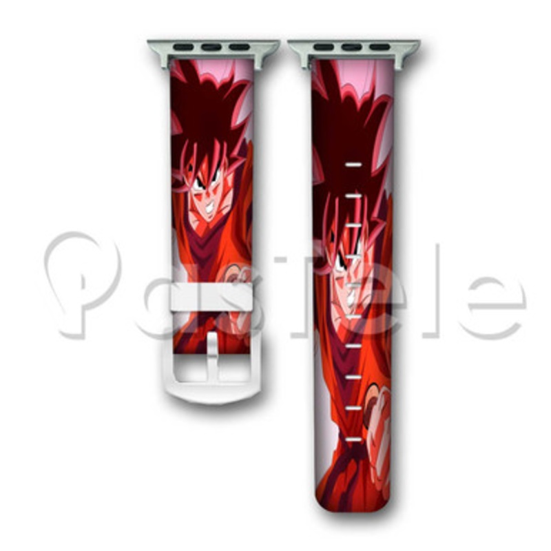 Dragon Ball Z Son Goku Custom Personaliez Apple Watch Band 38mm 40mm 42mm 44mm Leather