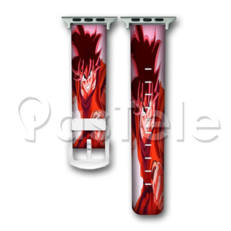 Dragon Ball Z Son Goku Custom Personaliez Apple Watch Band 38mm 40mm 42mm 44mm Leather PU