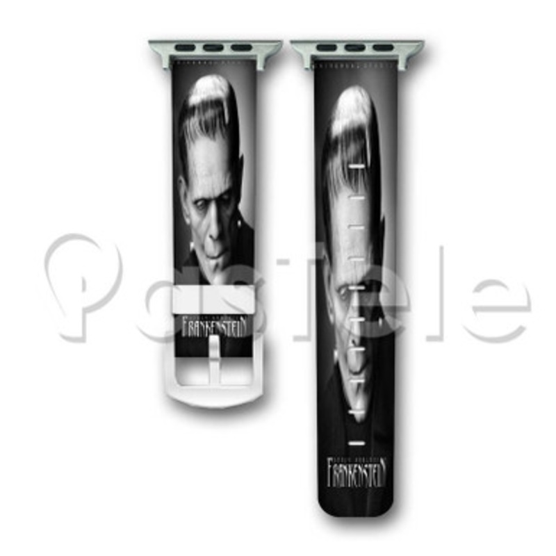 Frankenstein Custom Personaliez Apple Watch Band 38mm 40mm 42mm 44mm Leather PU