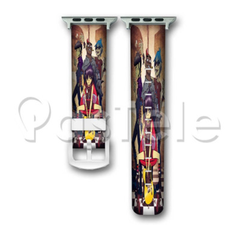 Gorillaz Band Custom Personaliez Apple Watch Band 38mm 40mm 42mm 44mm Leather PU