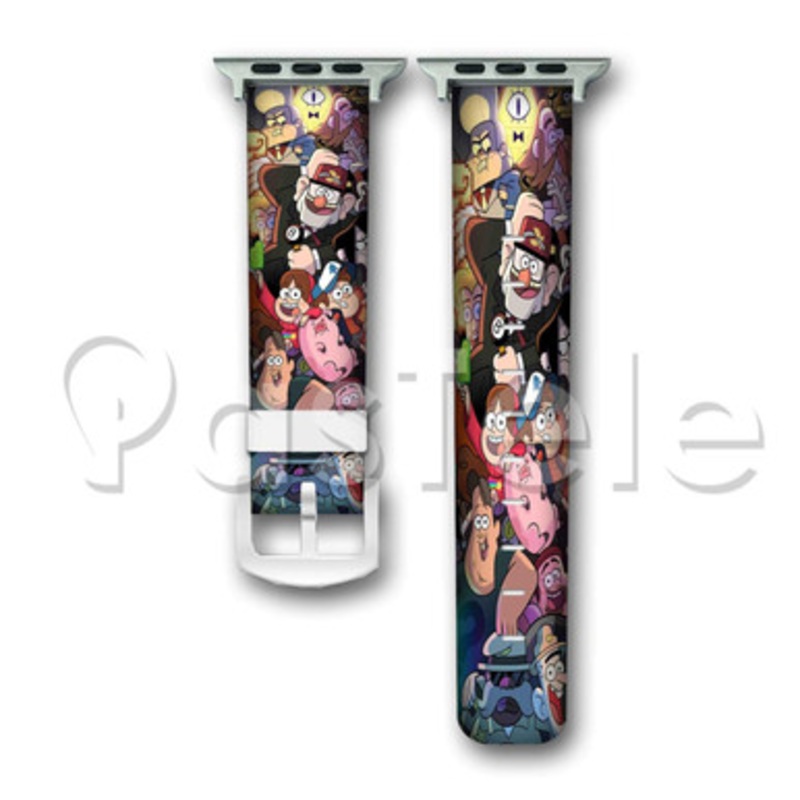 Gravity Falls Collage Custom Personaliez Apple Watch Band 38mm 40mm 42mm 44mm Leather