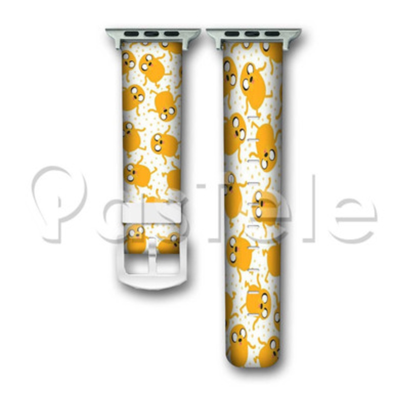 Jake Adventure Time Custom Personaliez Apple Watch Band 38mm 40mm 42mm 44mm Leather