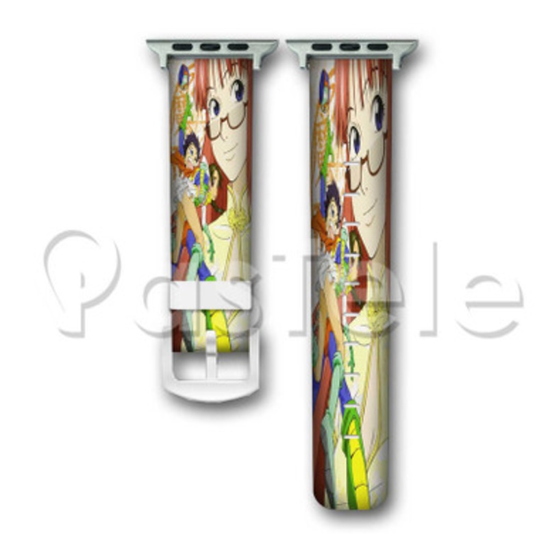 Magical Shopping Arcade Abenobashi Sexy Custom Personaliez Apple Watch Band 38mm 40mm 42mm 44mm Leather PU