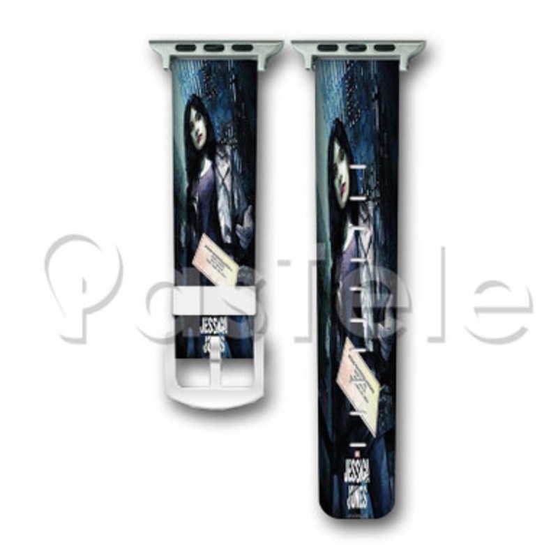 Marvel Jessica Jones Custom Personaliez Apple Watch Band 38mm 40mm 42mm 44mm Leather PU