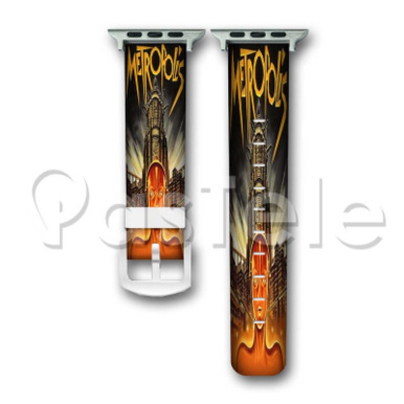 Metropolis Fritz Lang Custom Personaliez Apple Watch Band 38mm 40mm 42mm 44mm Leather PU