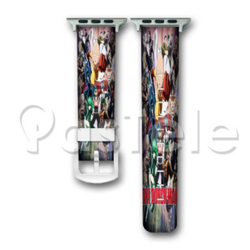 One Punch Man Season 2 Custom Personaliez Apple Watch Band 38mm 40mm 42mm 44mm Leather PU