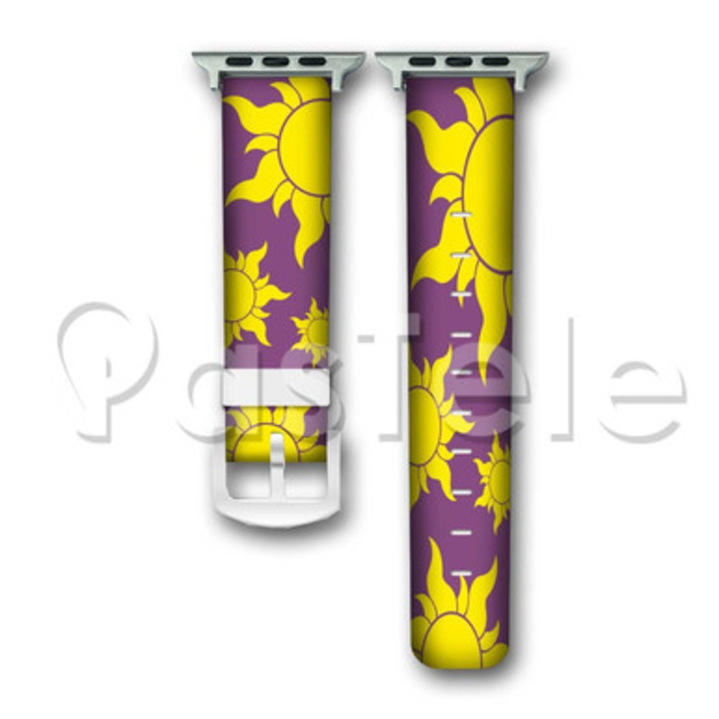 Tangled Disney Sun Symbol Custom Personaliez Apple Watch Band 38mm 40mm 42mm 44mm Leather