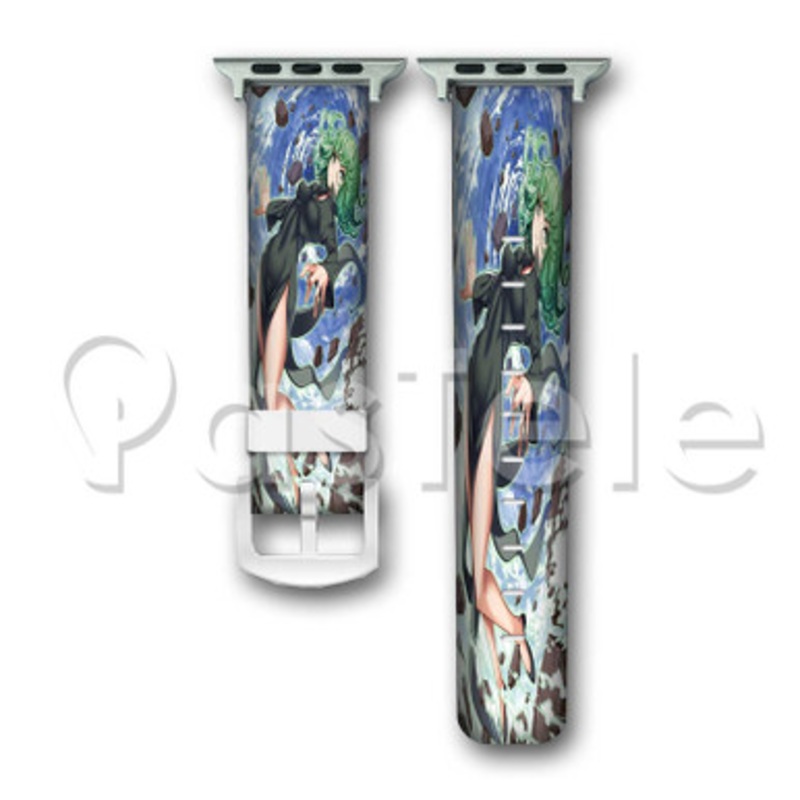 Tatsumaki One Punch Man Custom Personaliez Apple Watch Band 38mm 40mm 42mm 44mm Leather PU