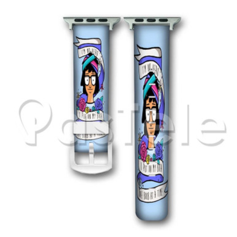 Tina Belcher I m No Hero Custom Personaliez Apple Watch Band 38mm 40mm 42mm 44mm Leather PU