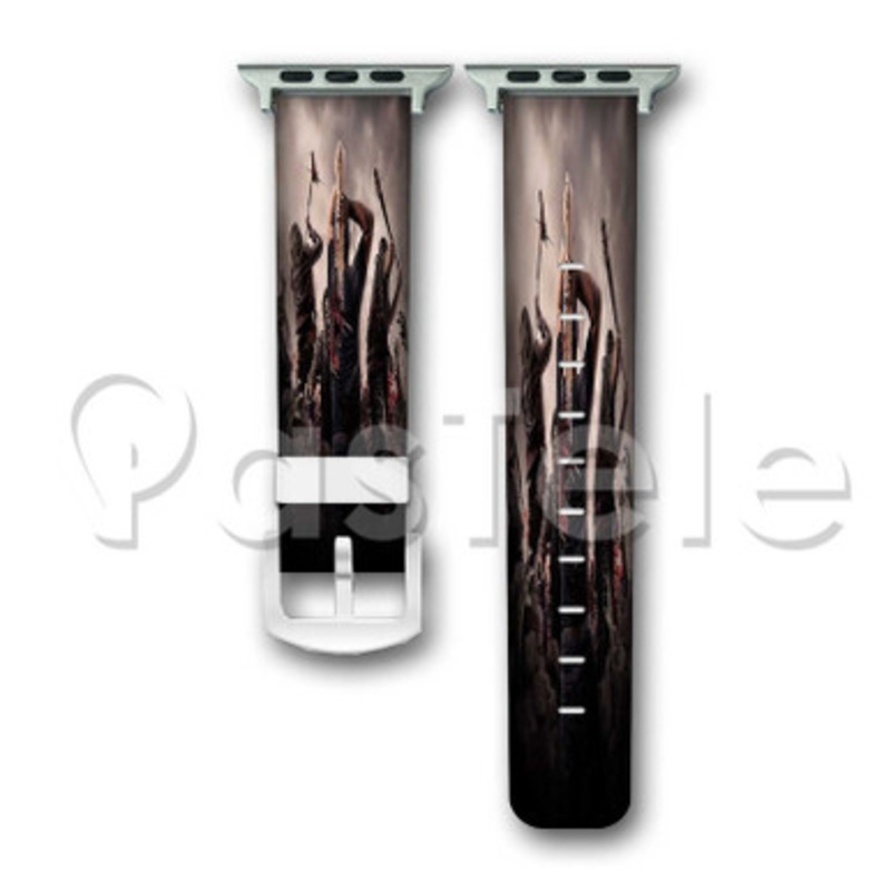 Z Nation Custom Personaliez Apple Watch Band 38mm 40mm 42mm 44mm Leather PU