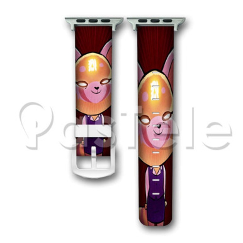Aggretsuko Custom Personaliez Apple Watch Band 38mm 40mm 42mm 44mm Leather
