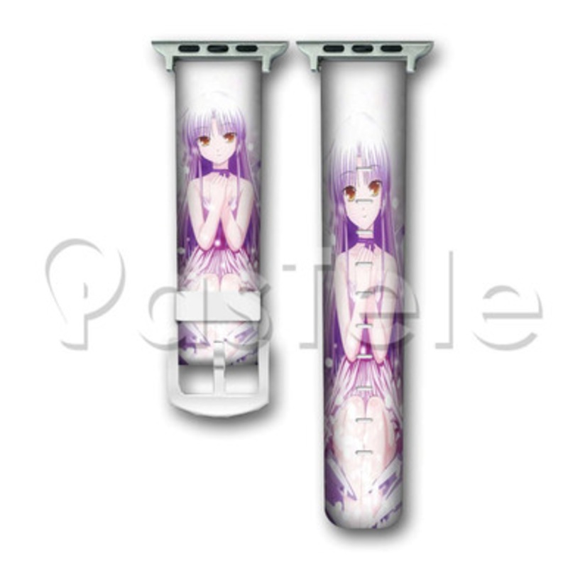 Angel Beats Custom Personaliez Apple Watch Band 38mm 40mm 42mm 44mm Leather