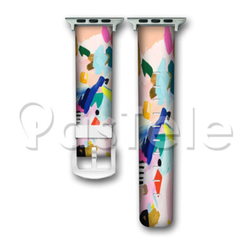 Ashley Mary Custom Personaliez Apple Watch Band 38mm 40mm 42mm 44mm Leather