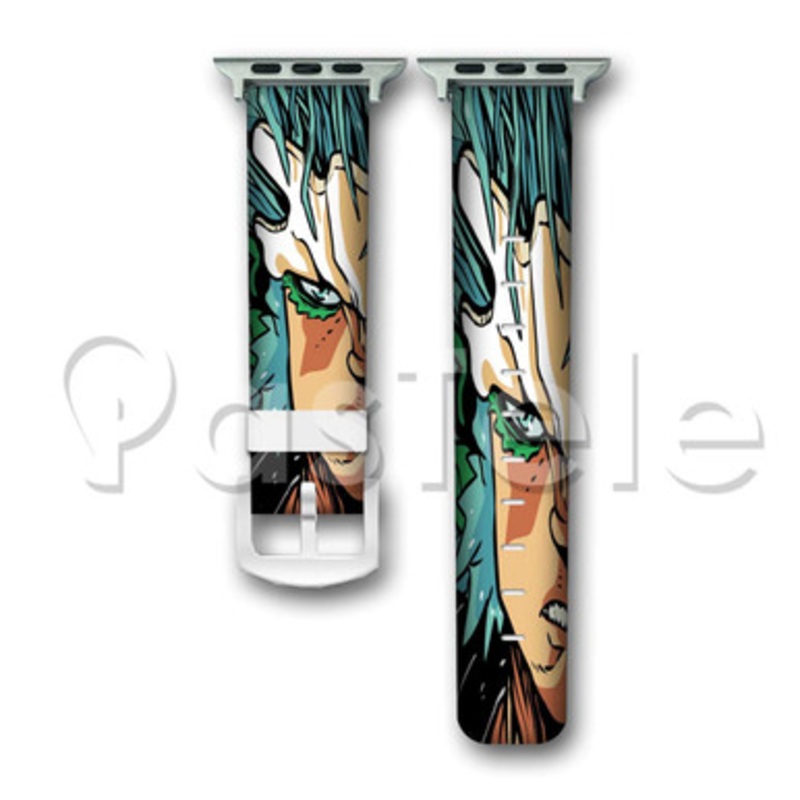 Bleach Custom Personaliez Apple Watch Band 38mm 40mm 42mm 44mm Leather
