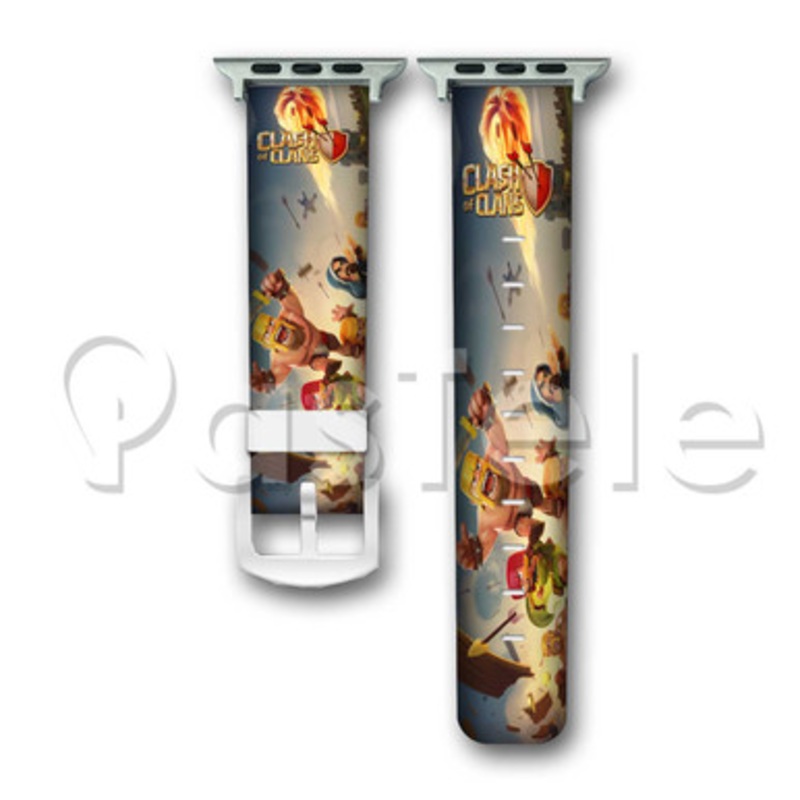 Clash of Clans Custom Personaliez Apple Watch Band 38mm 40mm 42mm 44mm Leather