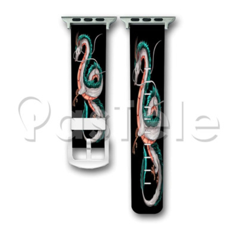 Dragon Spirited Away Custom Personaliez Apple Watch Band 38mm 40mm 42mm 44mm Leather