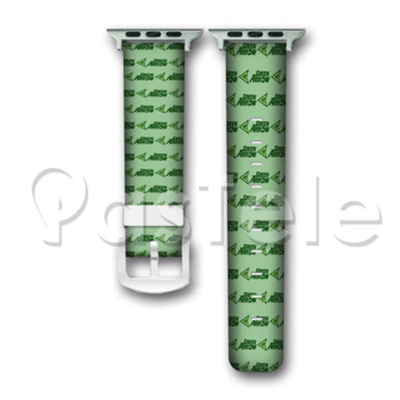 Green Arrow Custom Personaliez Apple Watch Band 38mm 40mm 42mm 44mm Leather