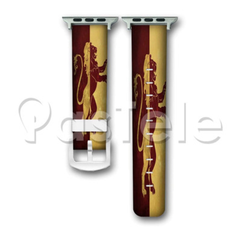 Gryffindor Custom Personaliez Apple Watch Band 38mm 40mm 42mm 44mm Leather