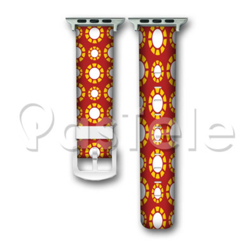 Iron Man Marvel Superheroes Custom Personaliez Apple Watch Band 38mm 40mm 42mm 44mm Leather