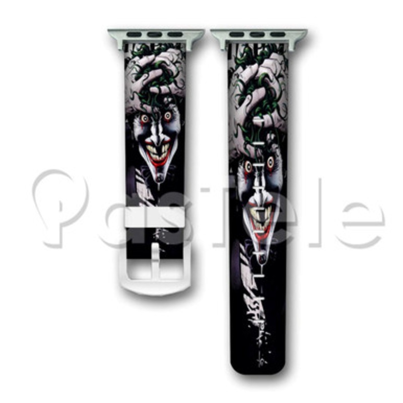 Joker The Killing Joke Custom Personaliez Apple Watch Band 38mm 40mm 42mm 44mm Leather