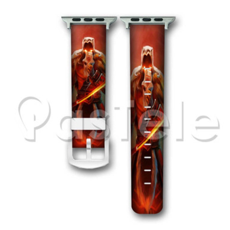 Juggernaut Dota 2 Custom Personaliez Apple Watch Band 38mm 40mm 42mm 44mm Leather