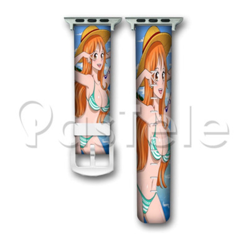 Nami One Piece Sexy Custom Personaliez Apple Watch Band 38mm 40mm 42mm 44mm Leather
