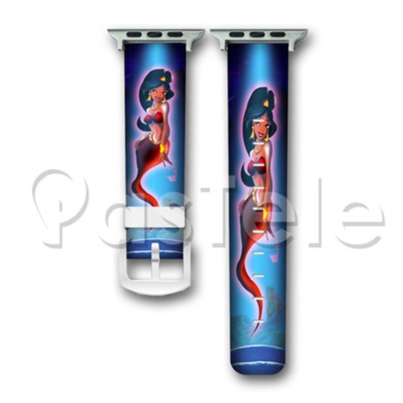 Princess Jasmine Aladdin Disney Custom Personaliez Apple Watch Band 38mm 40mm 42mm 44mm Leather