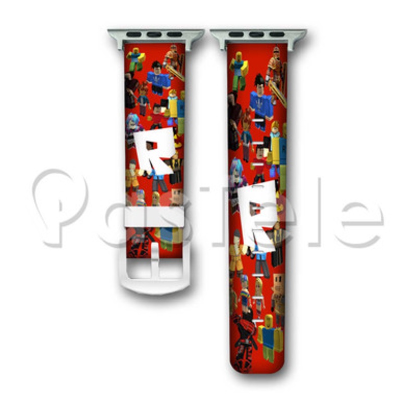 Roblox 2 Custom Personaliez Apple Watch Band 38mm 40mm 42mm 44mm Leather