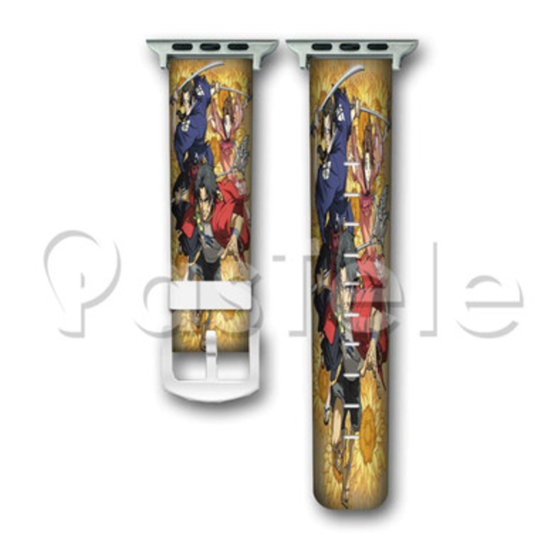 Samurai Champloo With Sword Custom Personaliez Apple Watch Band 38mm 40mm 42mm 44mm Leather