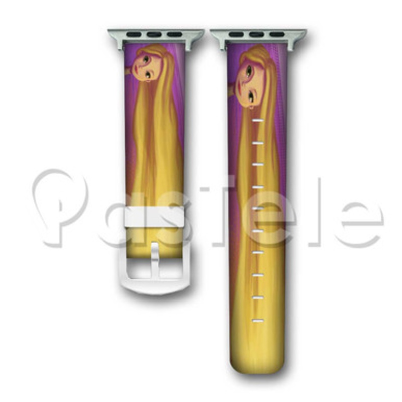 Tangled Rapunzel Disney Custom Personaliez Apple Watch Band 38mm 40mm 42mm 44mm Leather