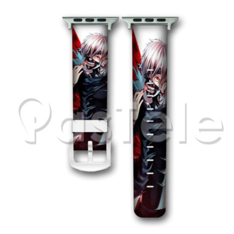 Tokyo Ghoul Custom Personaliez Apple Watch Band 38mm 40mm 42mm 44mm Leather