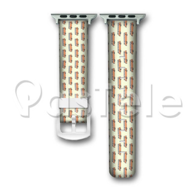 Volkswagen Combi Pattern Custom Personaliez Apple Watch Band 38mm 40mm 42mm 44mm Leather